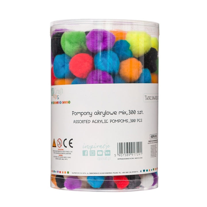 Bunte Acryl Pom Poms – Detailansicht 2 | ARTMIE