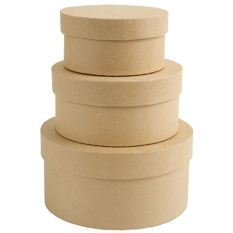 Dekorative runde Pappschachteln Set | ARTMIE