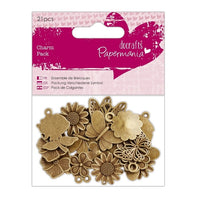 Exklusives Set mit metallischen Blumen und Schmetterlingen | ARTMIE
