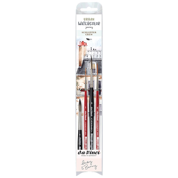 Pinsel da Vinci für Aquarellfarben - 4er Set | ARTMIE