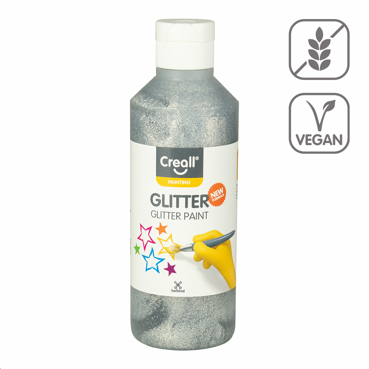 Glitzerfarbe Creall Glitter 250 ml - Silber