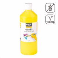 Glänzende Polyvinylfarbe Creall Gloss 500 ml – Hellgelb