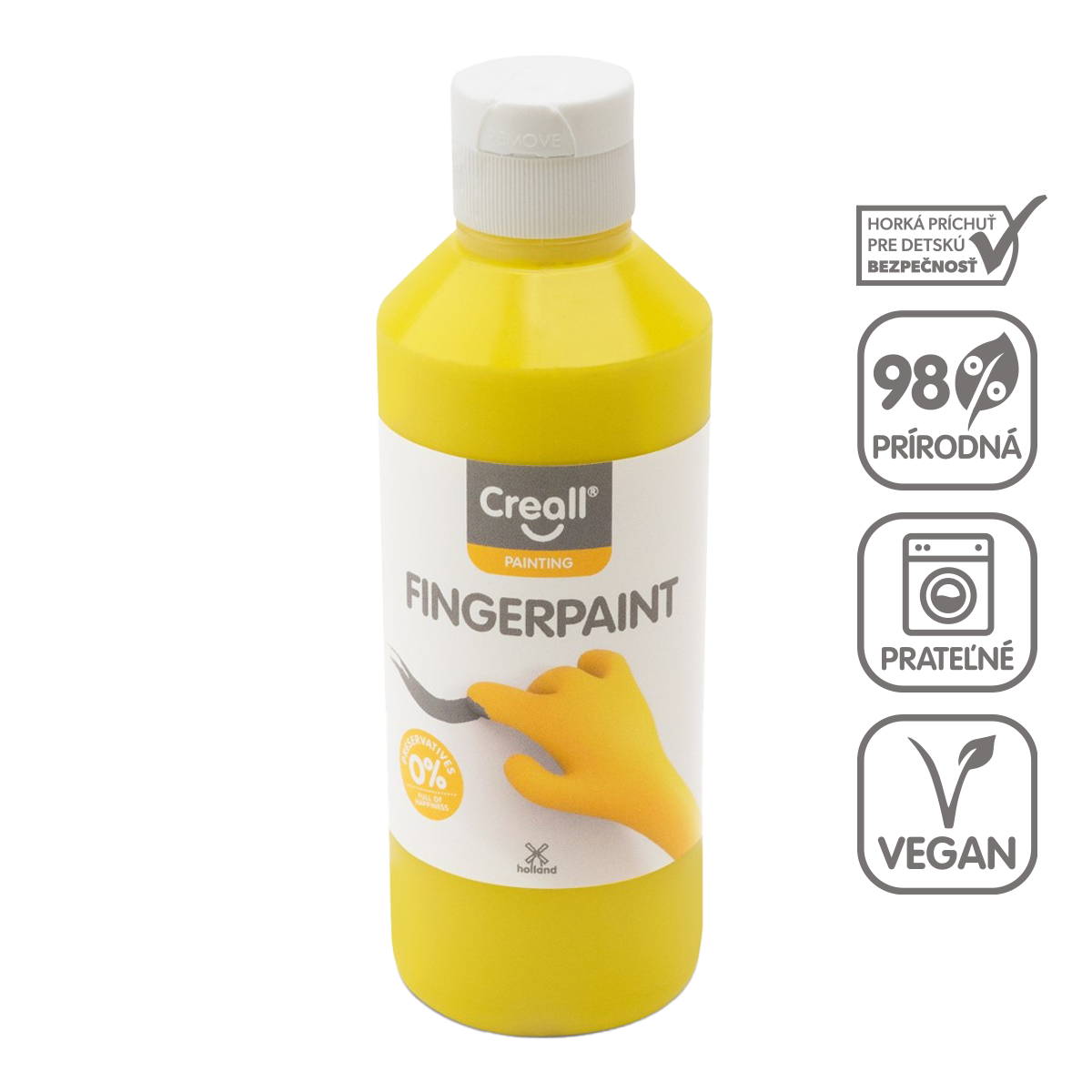 Creall Fingermalfarbe 250 ml – Gelb