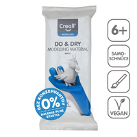 Lufthärtende Modelliermasse Creall Do&Dry hypoallergen 500 g – Weiß