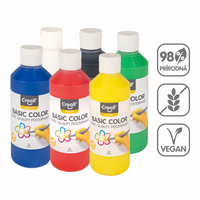 Creall Temperafarben – 6er-Set 250 ml, Farbmix