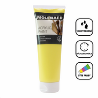 Acrylfarbe Molenaer 250 ml – Hellgelb