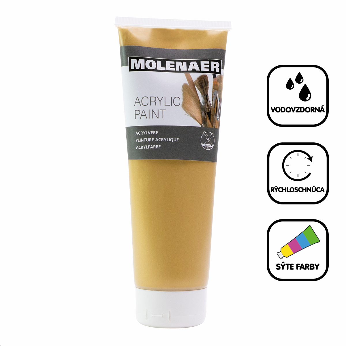 Acrylfarbe Molenaer 250 ml – Gold