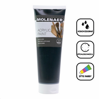 Acrylfarbe Molenaer 250 ml – Schwarz