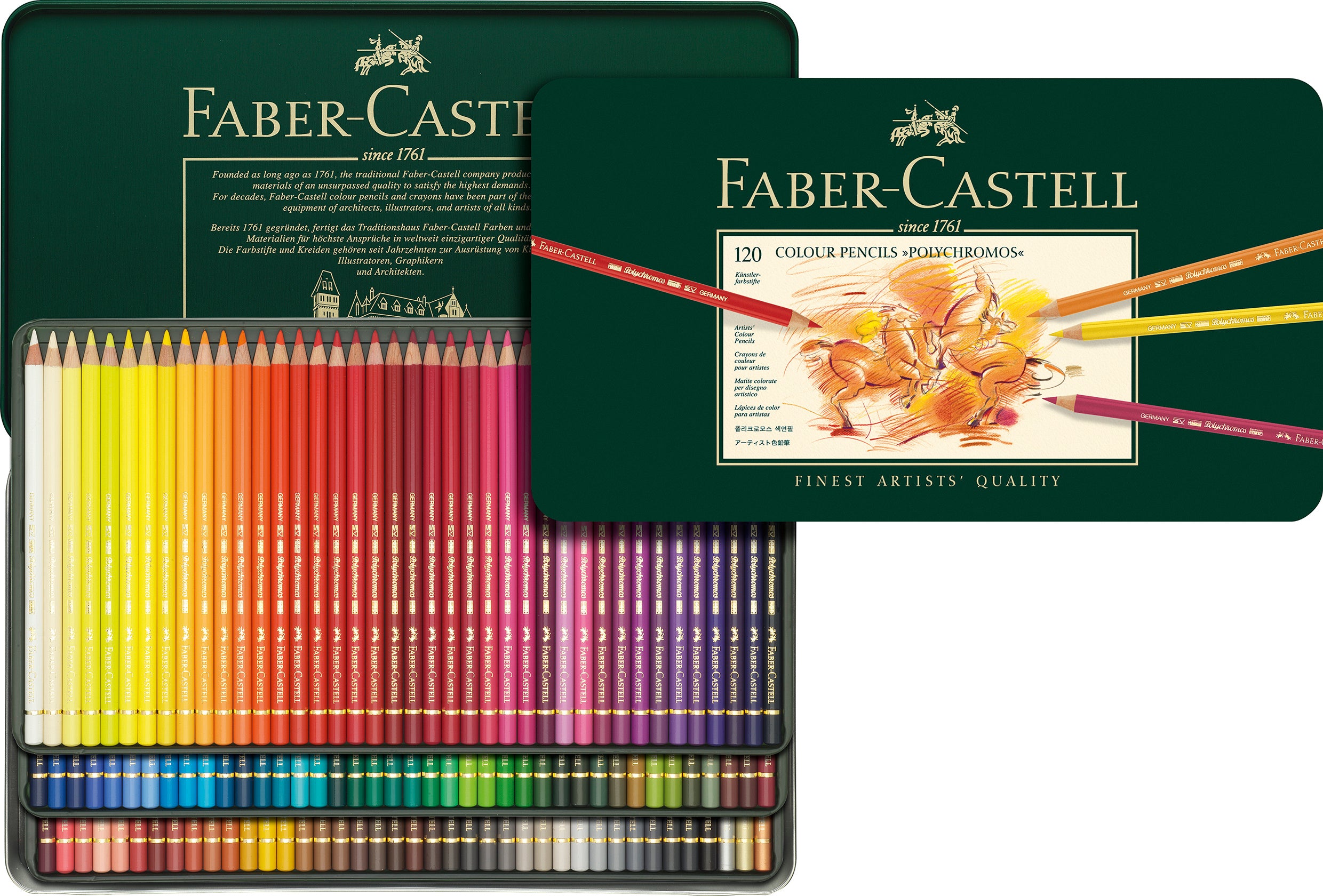 Polychromos Buntstifte Satz 120 Stück - Blatt | ARTMIE