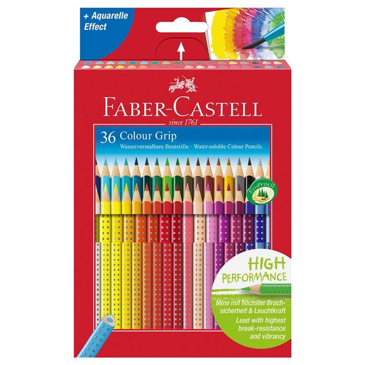 Faber-Castell Grip Aquarellstifte - Satz mit 36 Farben | ARTMIE