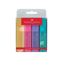 Faber-Castell 46 Pastellfarbige Textmarker - 4er-Set | ARTMIE