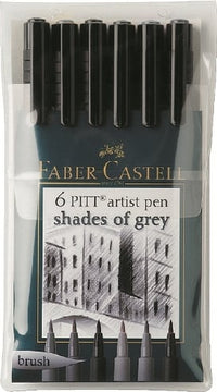 PITT Artistic Pens Set mit 6 Grautönen | ARTMIE