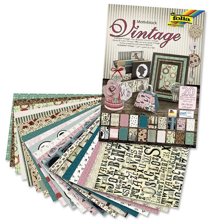 Vintage-Kreativpapier von FOLIA | ARTMIE