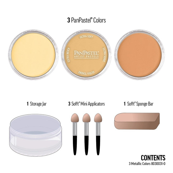 PanPastel Metallic-Pastellfarben-Set - Golden – Detailansicht 3 | ARTMIE