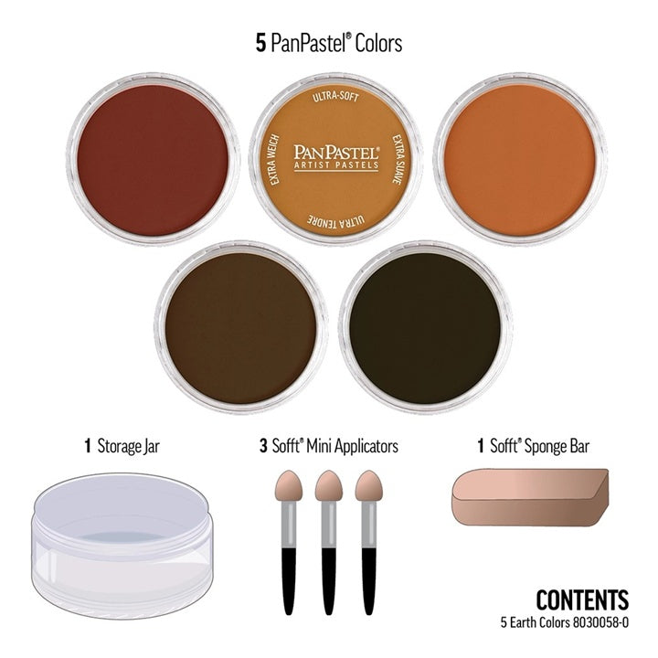 PanPastel Erdtöne Goldenes Set - 5 Stück – Detailansicht 3 | ARTMIE