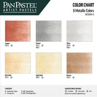 PanPastel Metallic Pastell Set - Golden (6 Stück) – Detailansicht 2 | ARTMIE