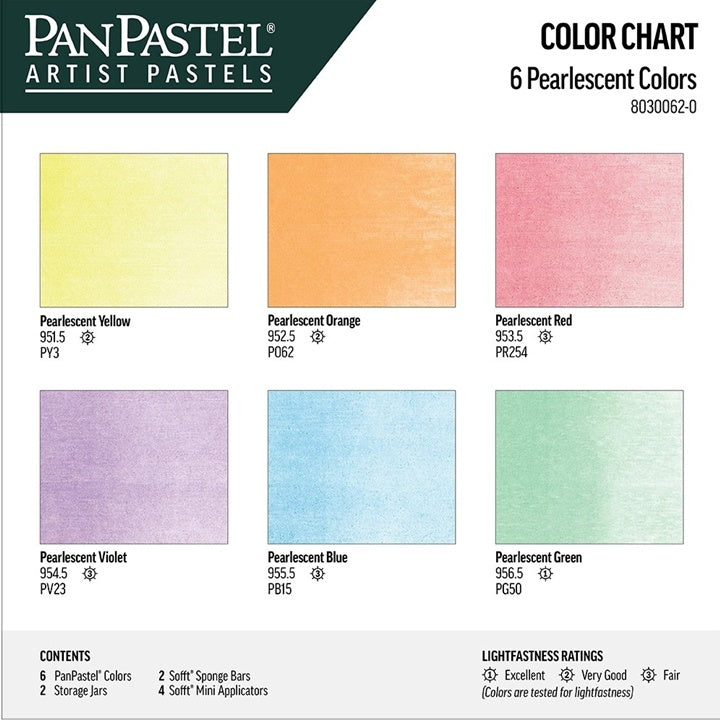 PanPastel Perlglanz-Farben Set - Golden, 6 Stück – Detailansicht 2 | ARTMIE
