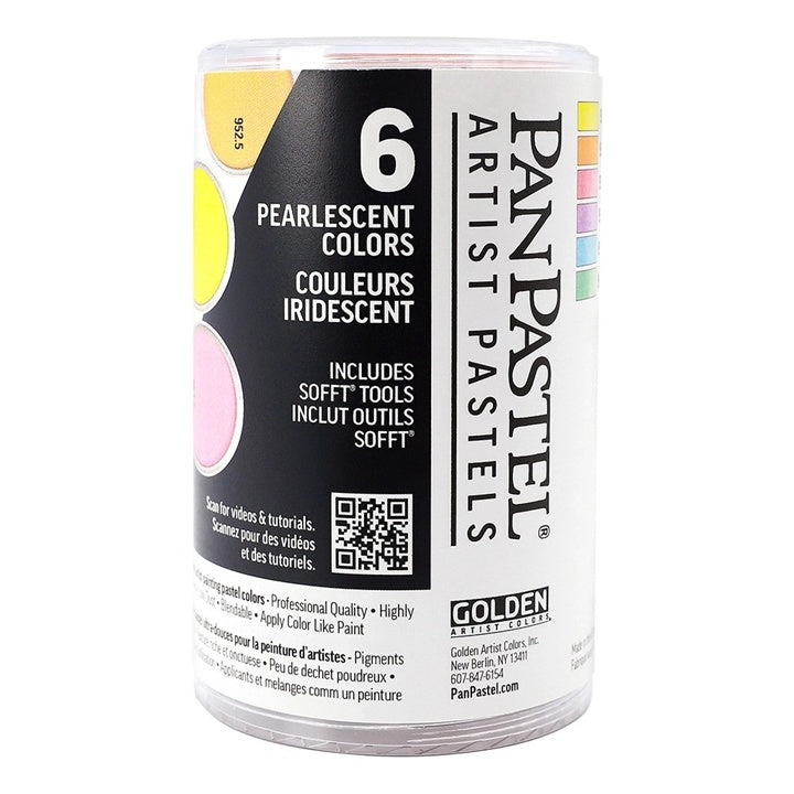 PanPastel Perlglanz-Farben Set - Golden, 6 Stück | ARTMIE