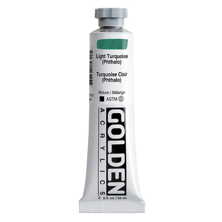 GOLDEN Heavy Body Acrylfarbe 59 ml – 1564 hell Türkis (ftalo)