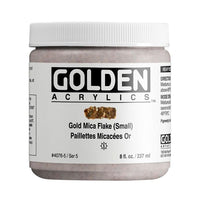 GOLDEN Heavy Body Mica Flake Acrylfarbe 118 ml – 4076 Gold gekörnt