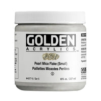 GOLDEN Heavy Body Mica Flake Acrylfarbe 118 ml – 4077 perlmutt gekörnt