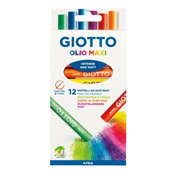 Giotto Olio Maxi Ölpastellkreiden, 12 Stück | ARTMIE