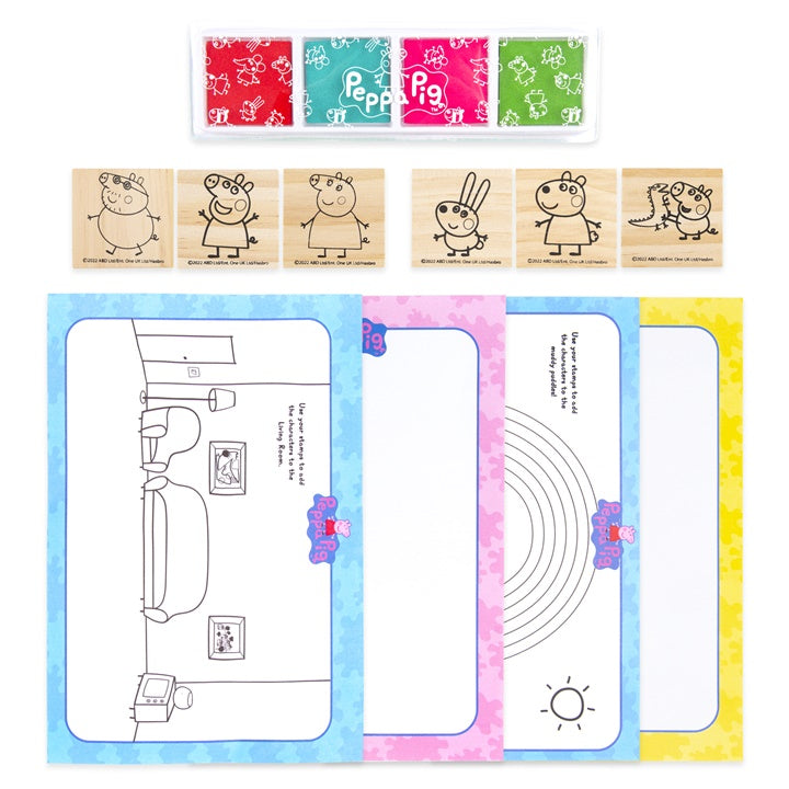 Satz Holzstempel PEPPA PIG – Detailansicht 2 | ARTMIE