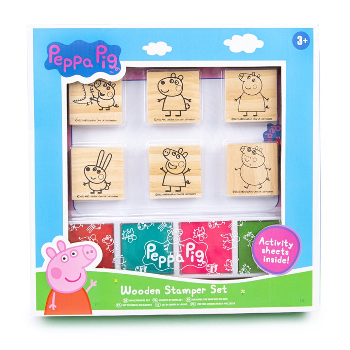 Satz Holzstempel PEPPA PIG | ARTMIE