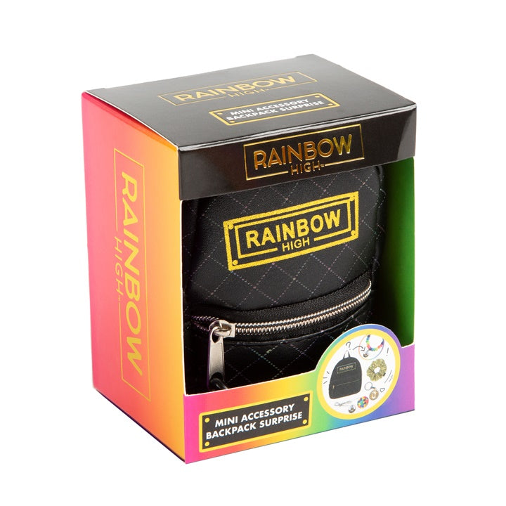 Mini-Rucksack mit Zubehör RAINBOW HIGH schwarz | ARTMIE