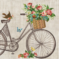 Servietten für Decoupage Robin on Bike - 1 Stück | ARTMIE