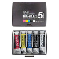 Professionelle Gouache-Farben Holbein Artists - Basis-Set 5 x 15 ml | ARTMIE