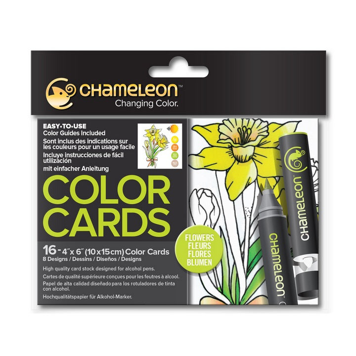 Chamäleon Blumen Malvorlagen - 16 Stück | ARTMIE