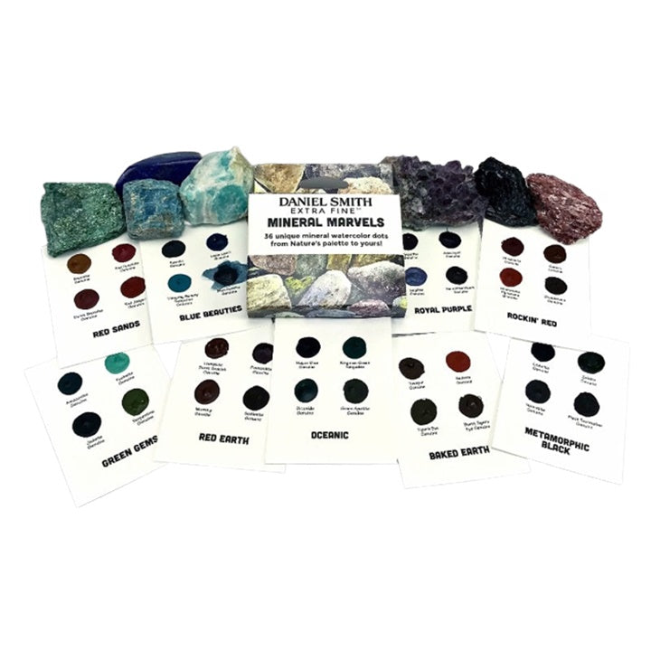 DANIEL SMITH Aquarellkarten mit Punkten MINERAL MARVELS | ARTMIE