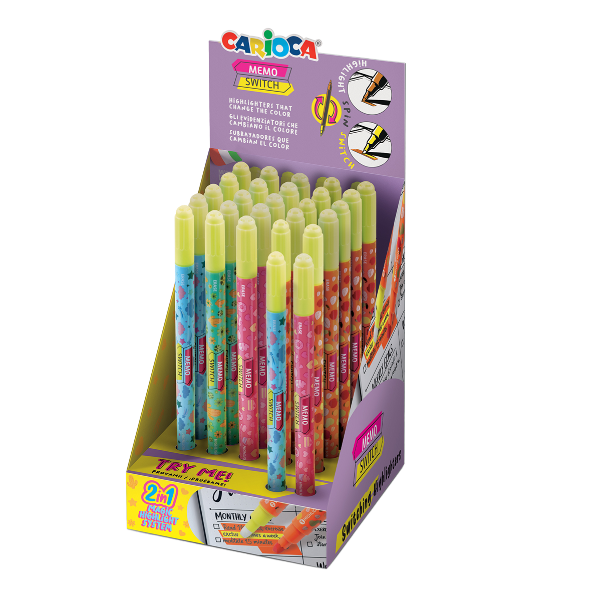 Carioca Textmarker Memo Farbmix