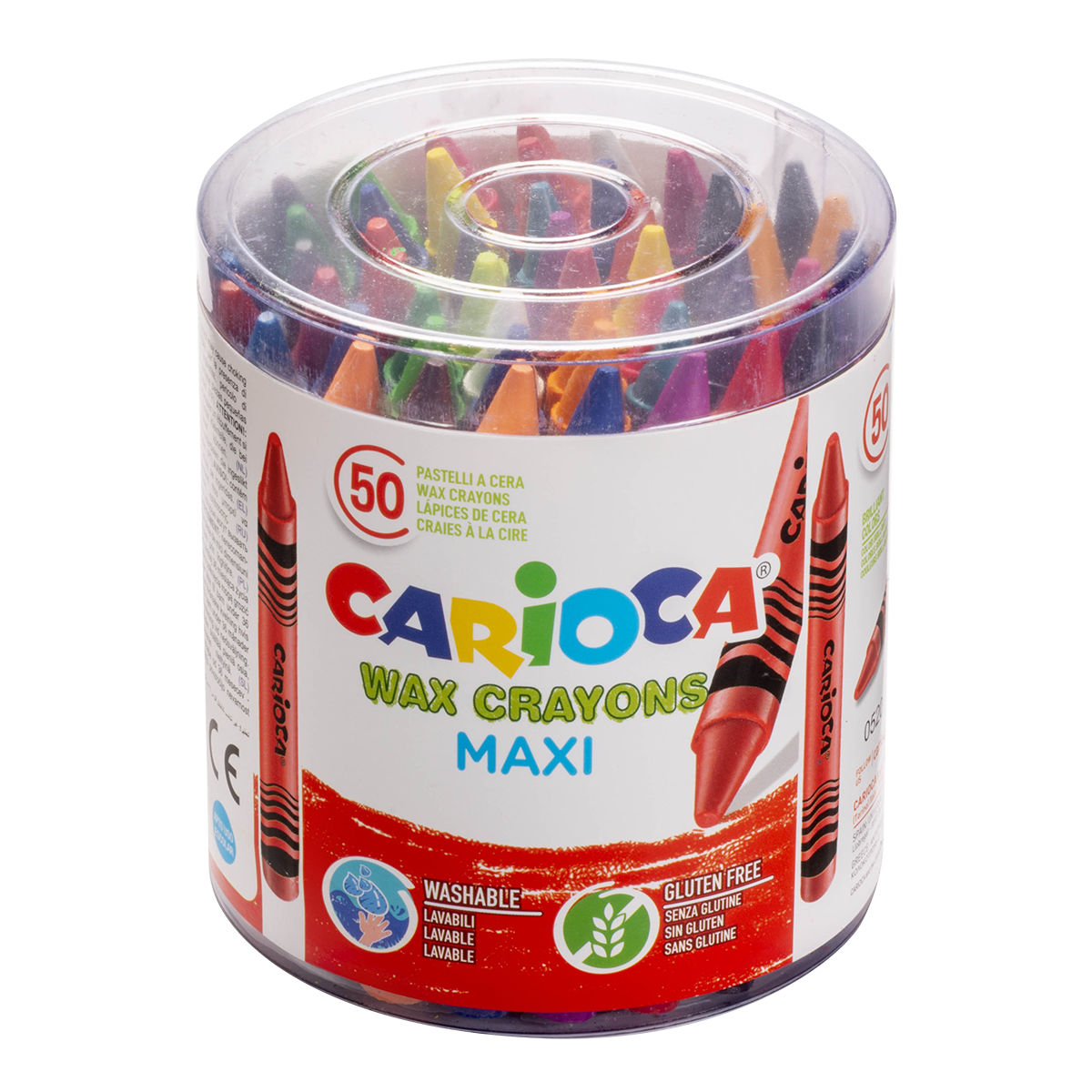 Carioca Maxi Wachsmalstifte, 50 Stk.