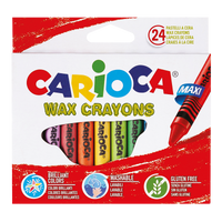 Carioca Wachsmalstifte Maxi, 24 Stk.