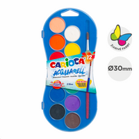 Carioca Wasserfarben – 12er-Set mit Pinsel