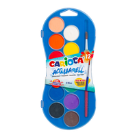 Carioca Wasserfarben – 12er-Set mit Pinsel