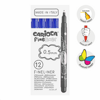 Fineliner Carioca Fineliner 0,5 mm – 12er-Set – Dunkelblau