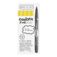 Fineliner Carioca Fineliner 0,5 mm – 12er-Set
