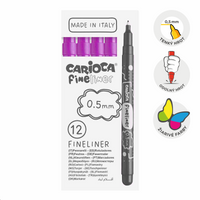 Fineliner Carioca Fineliner 0,5 mm – 12er-Set – Violett
