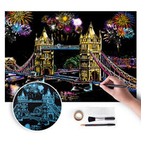 Londoner Kulisse Scratch Art Kit | ARTMIE