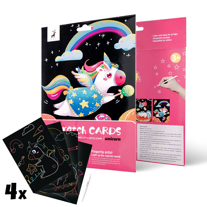 Magisches Einhorn Scratch Art Set | ARTMIE