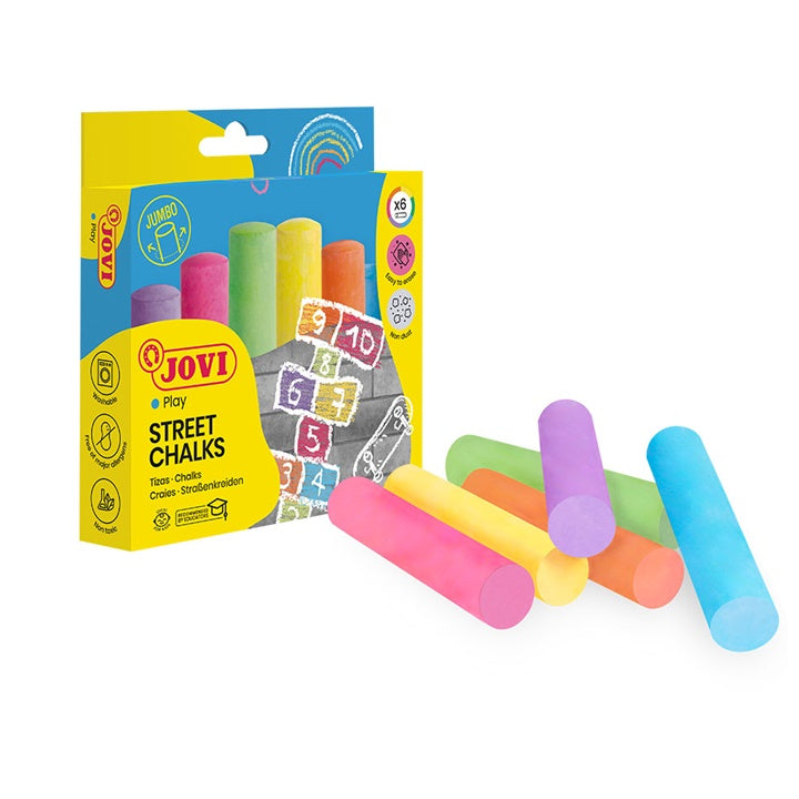 Farbige Jumbo Kreiden JOVI 6 Stück – Detailansicht 4 | ARTMIE