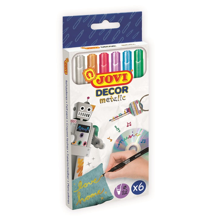 Satz Metallic-Marker JOVI 6 Stück | ARTMIE
