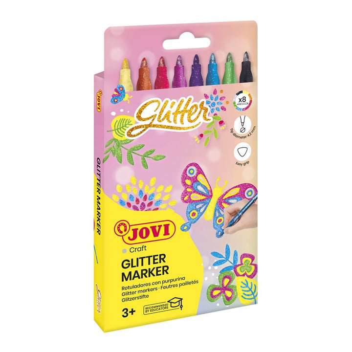 Set mit Glitzerstiften JOVI 8 Stück | ARTMIE