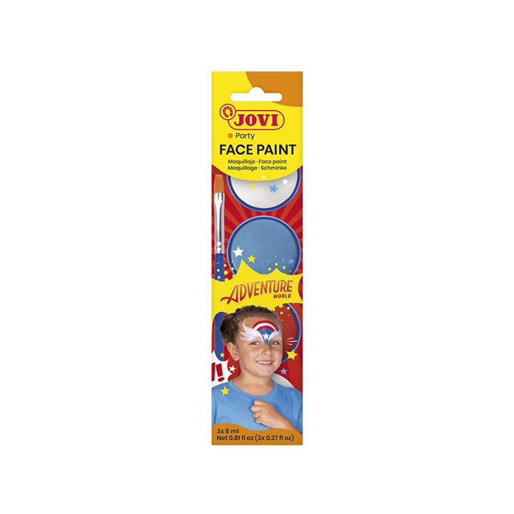 Gesichtsbemalungsset Adventure mit Zubehör 3 x 8 ml – Detailansicht 4 | ARTMIE