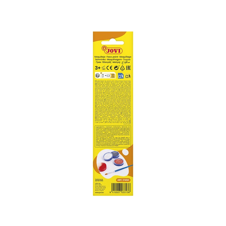 Gesichtsbemalungsset Scary mit Zubehör 3 x 8 ml – Detailansicht 5 | ARTMIE