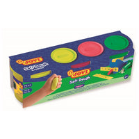 JOVI Knetmasse in Bechern BLANDIVER Neontöne 3 x 110 g | ARTMIE