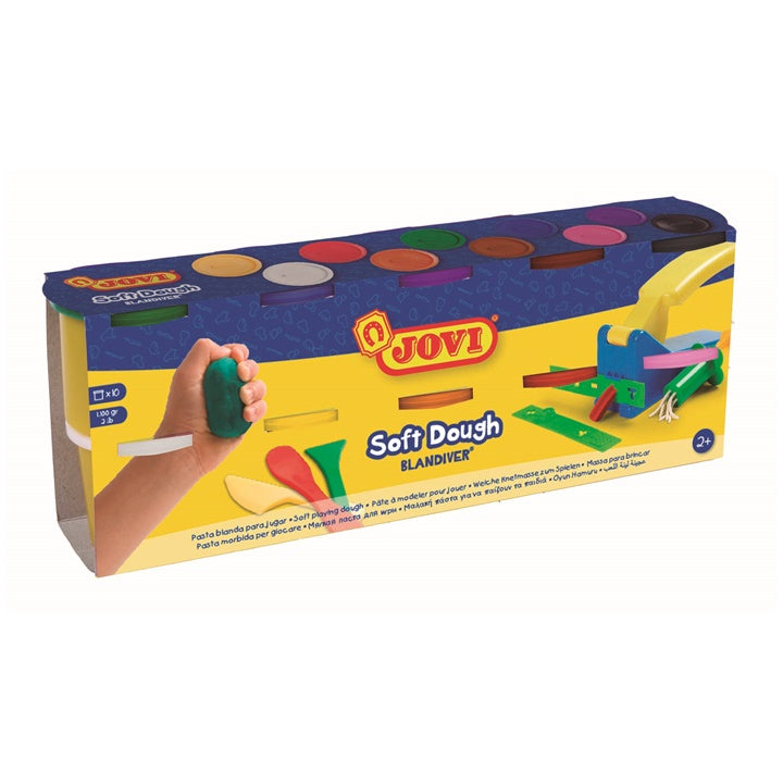 JOVI Knetmasse in Bechern BLANDIVER 10 x 110 g | ARTMIE